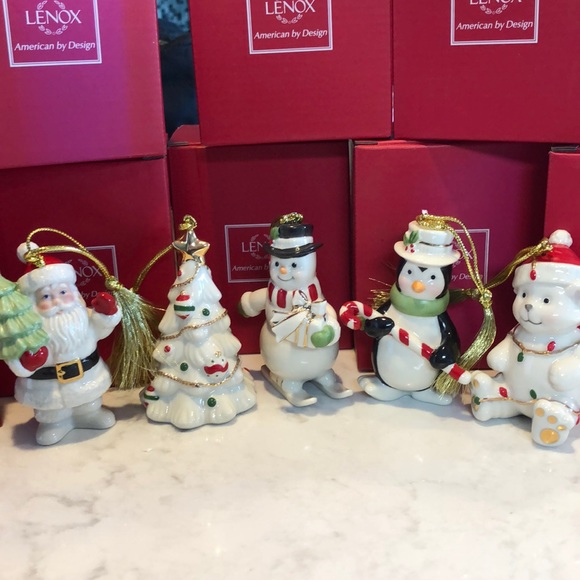 Other Set Of 5 Lenox Christmas Ornaments Poshmark